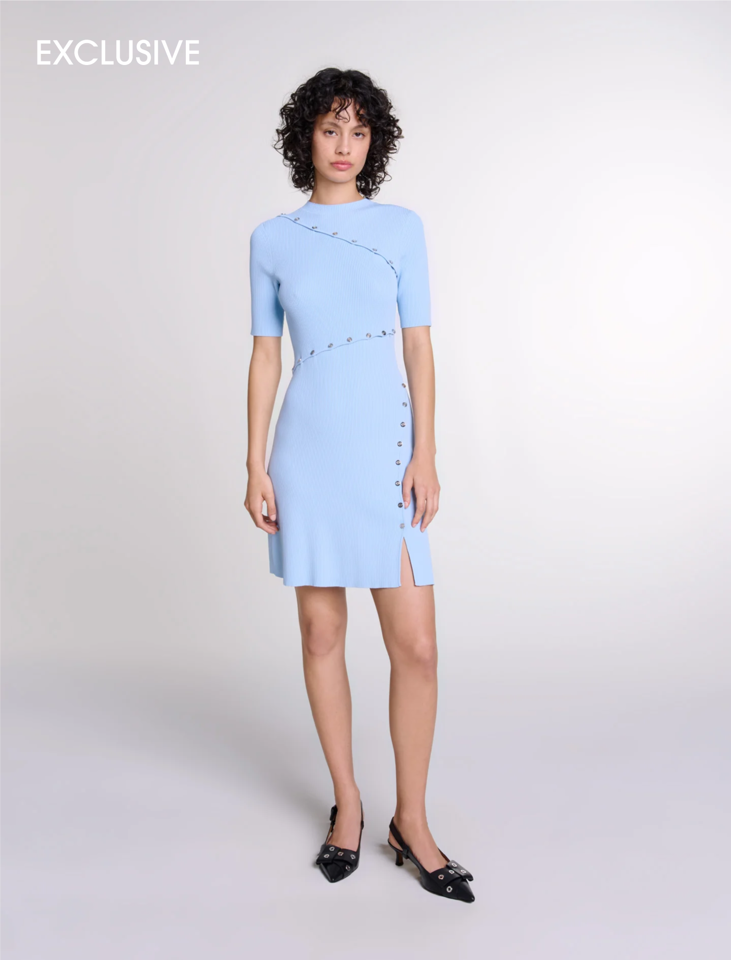 Blue Sky featured-Short knit dress