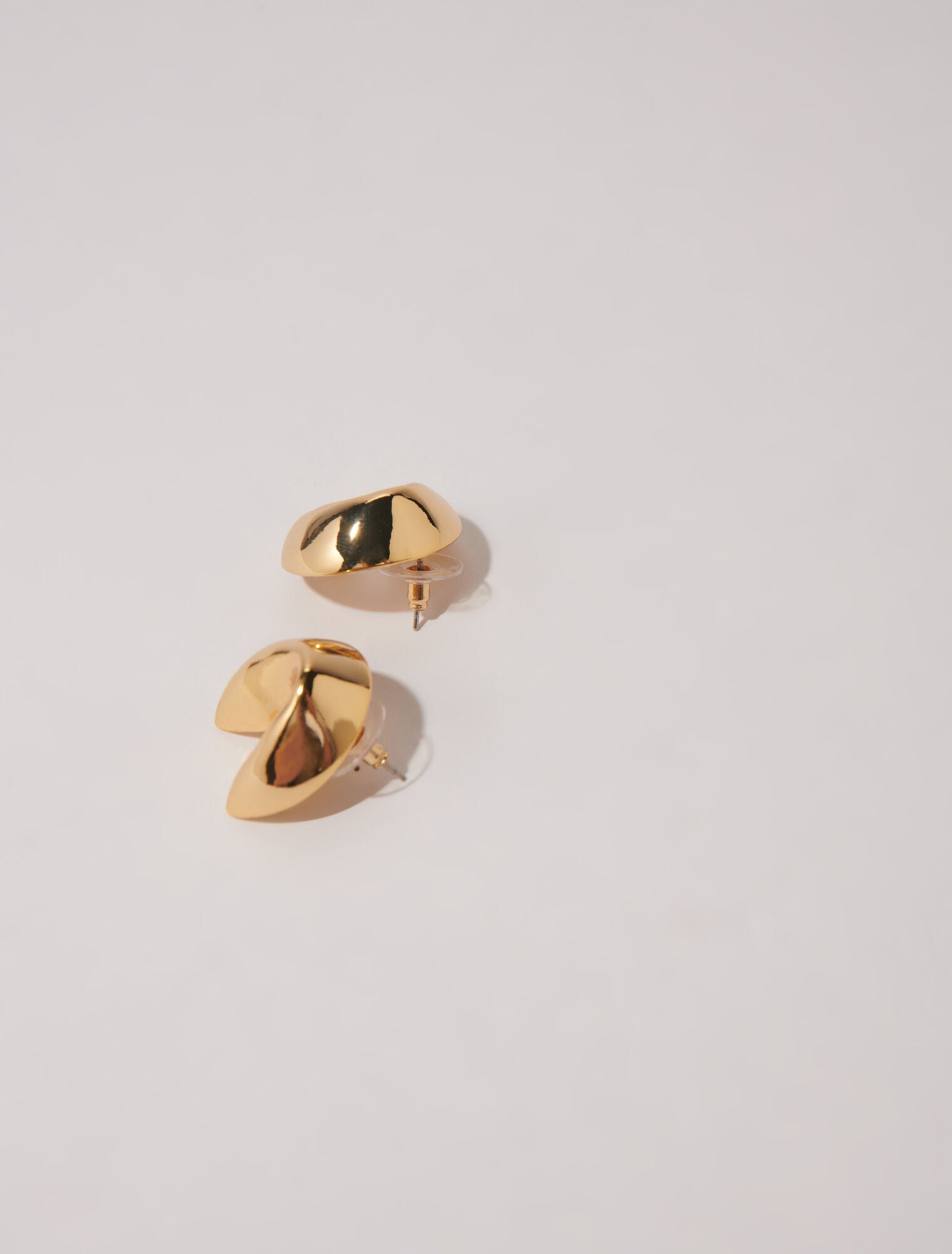 Gold  -Fortune cookie earrings