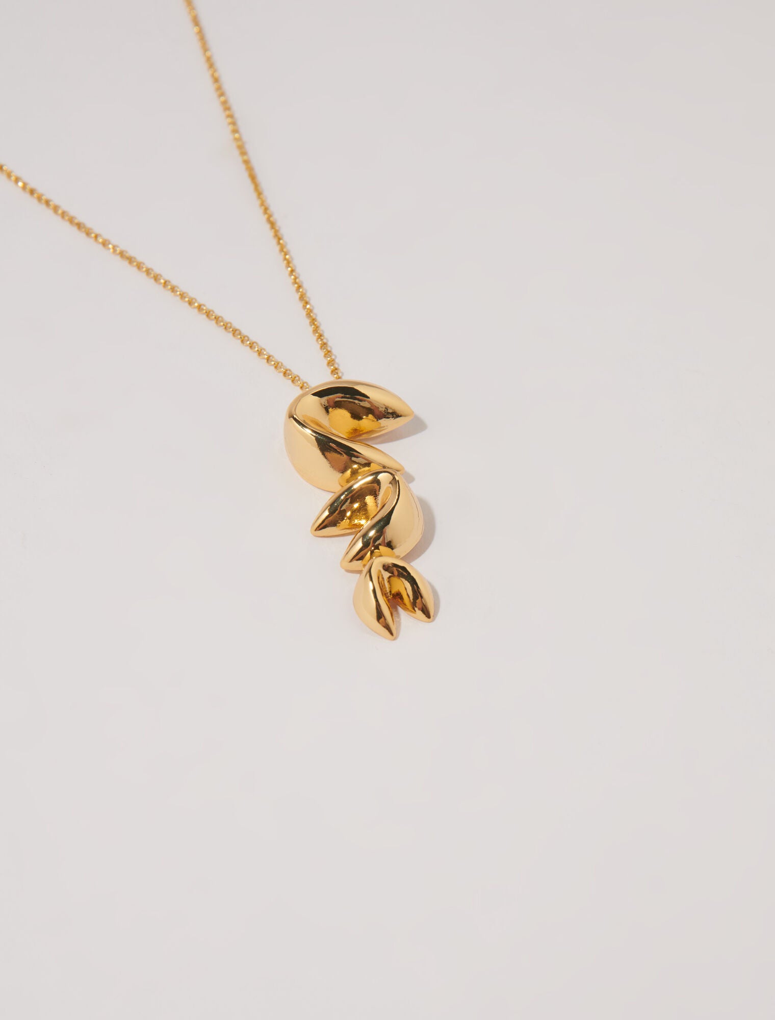 Gold featured-Long fortune cookie necklace