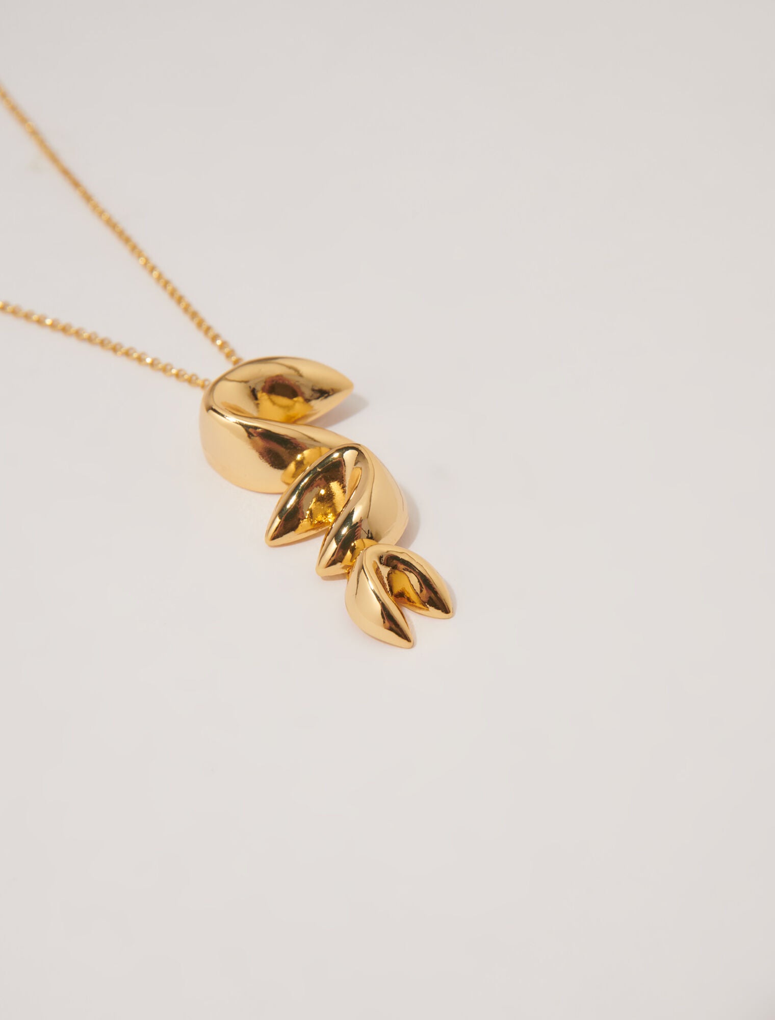 Gold featured-Long fortune cookie necklace