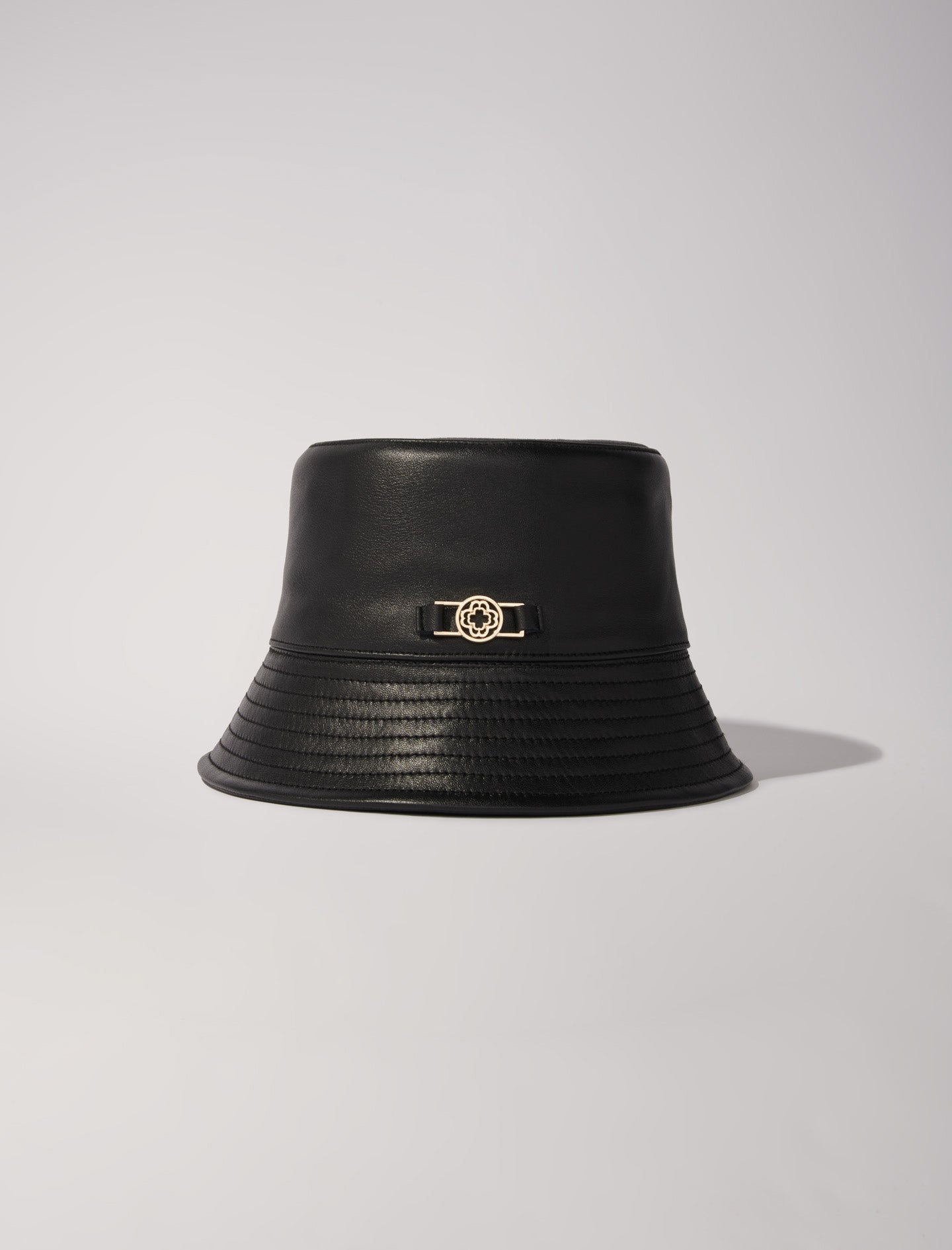 Black featured-Leather bucket hat