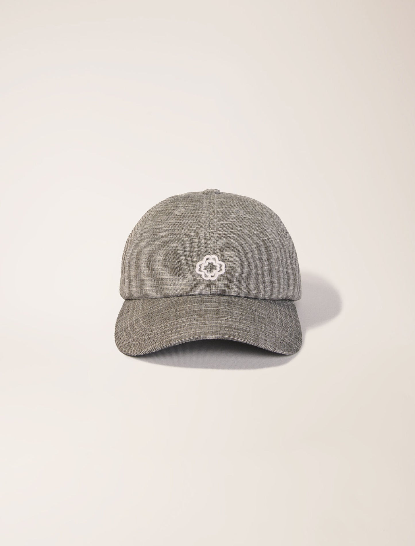 Grey-featured-Printed cotton cap