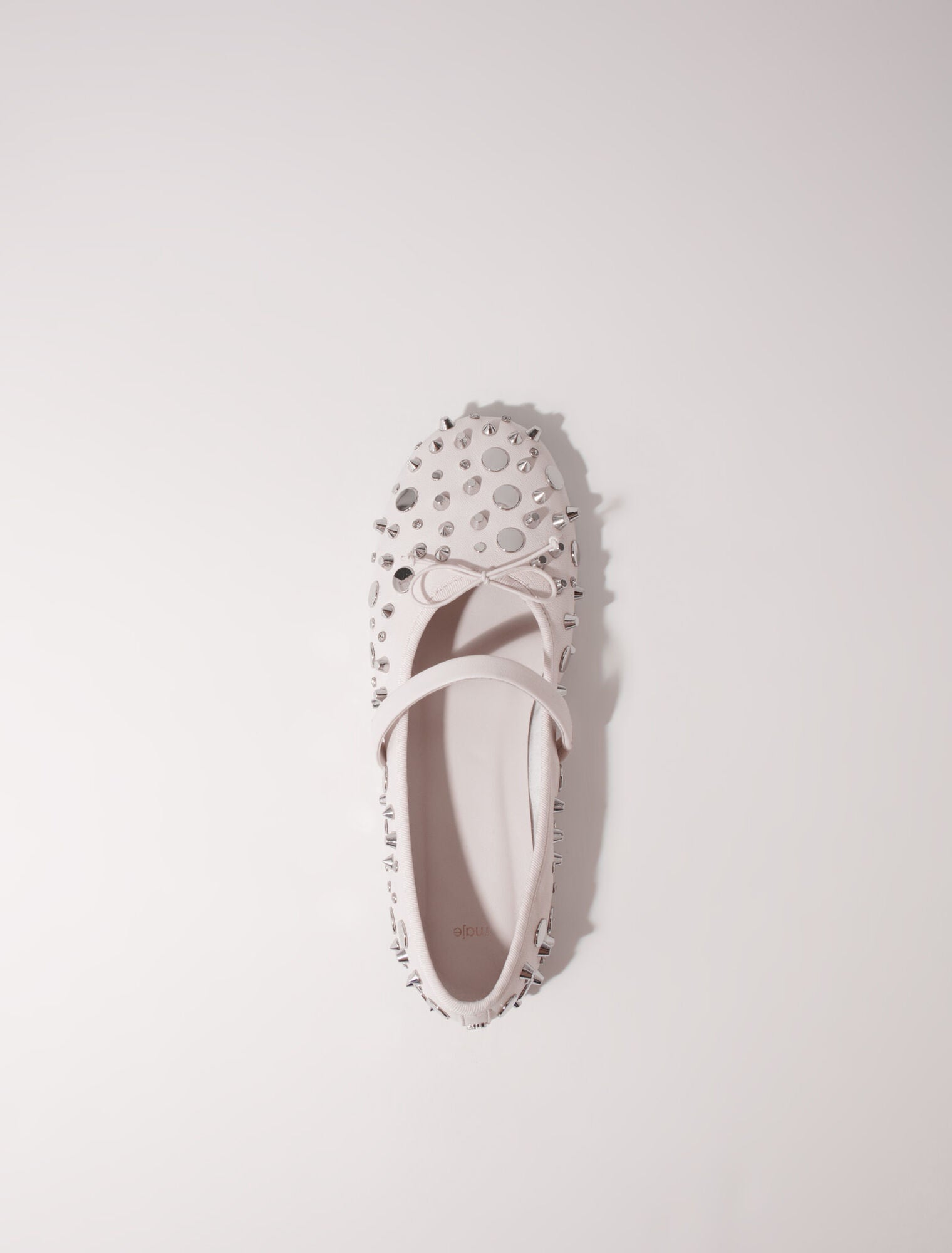 Vanilla Ecru featured-Studded ballet flats