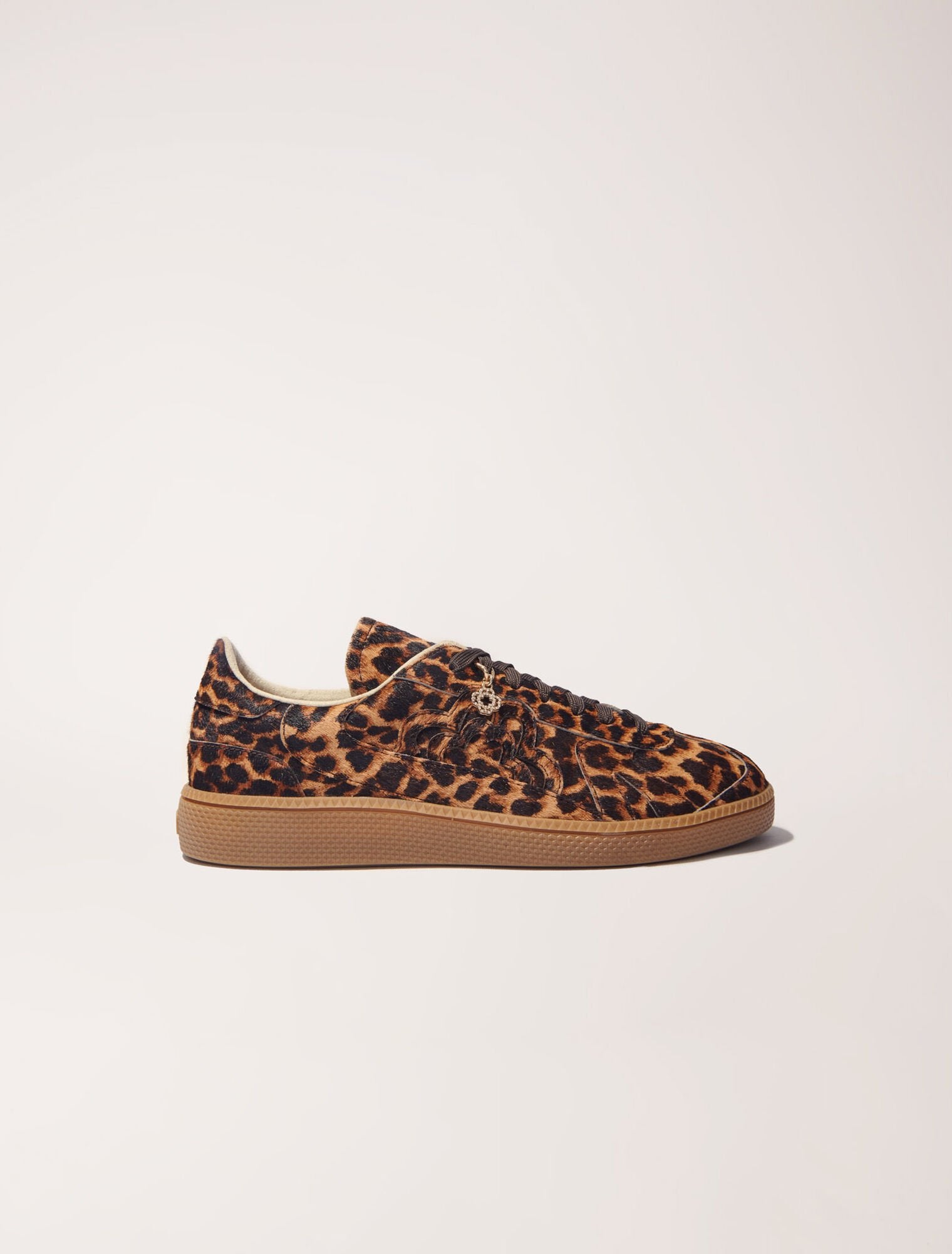 Leopard Print featured Leopard print leather trainers