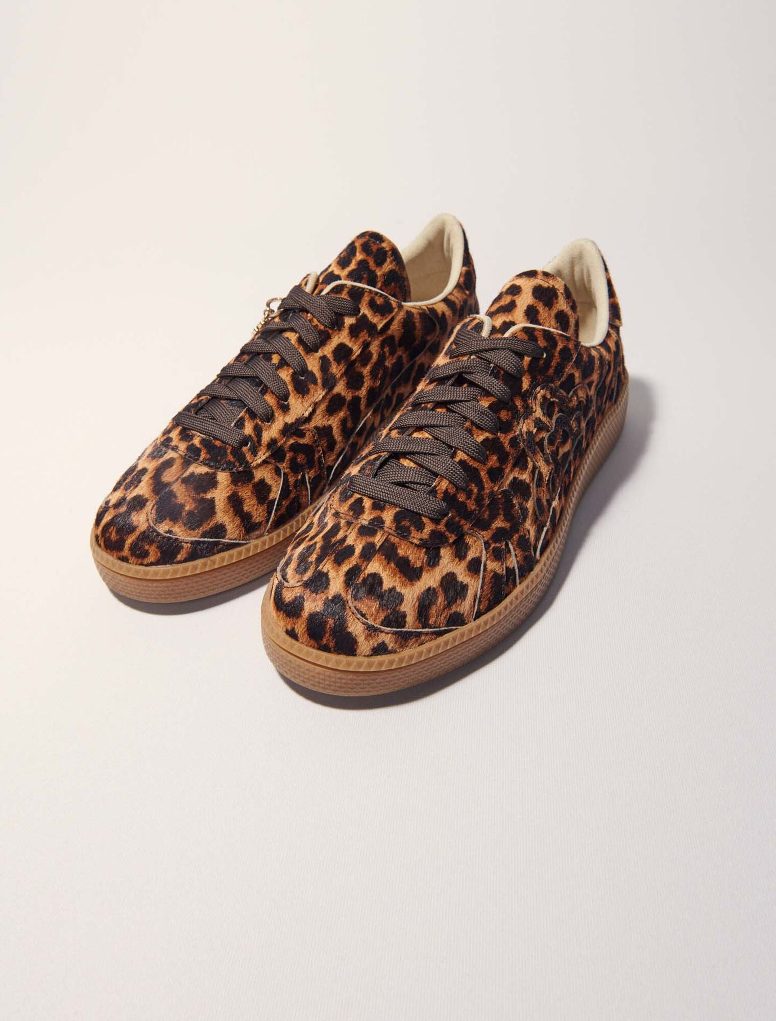 Leopard Print Leopard print leather trainers