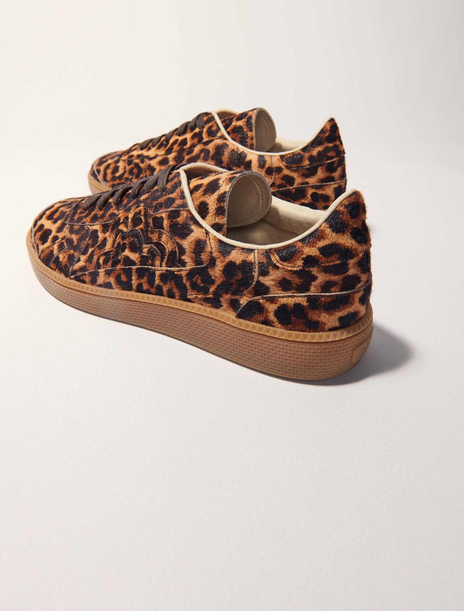 Leopard Print Leopard print leather trainers