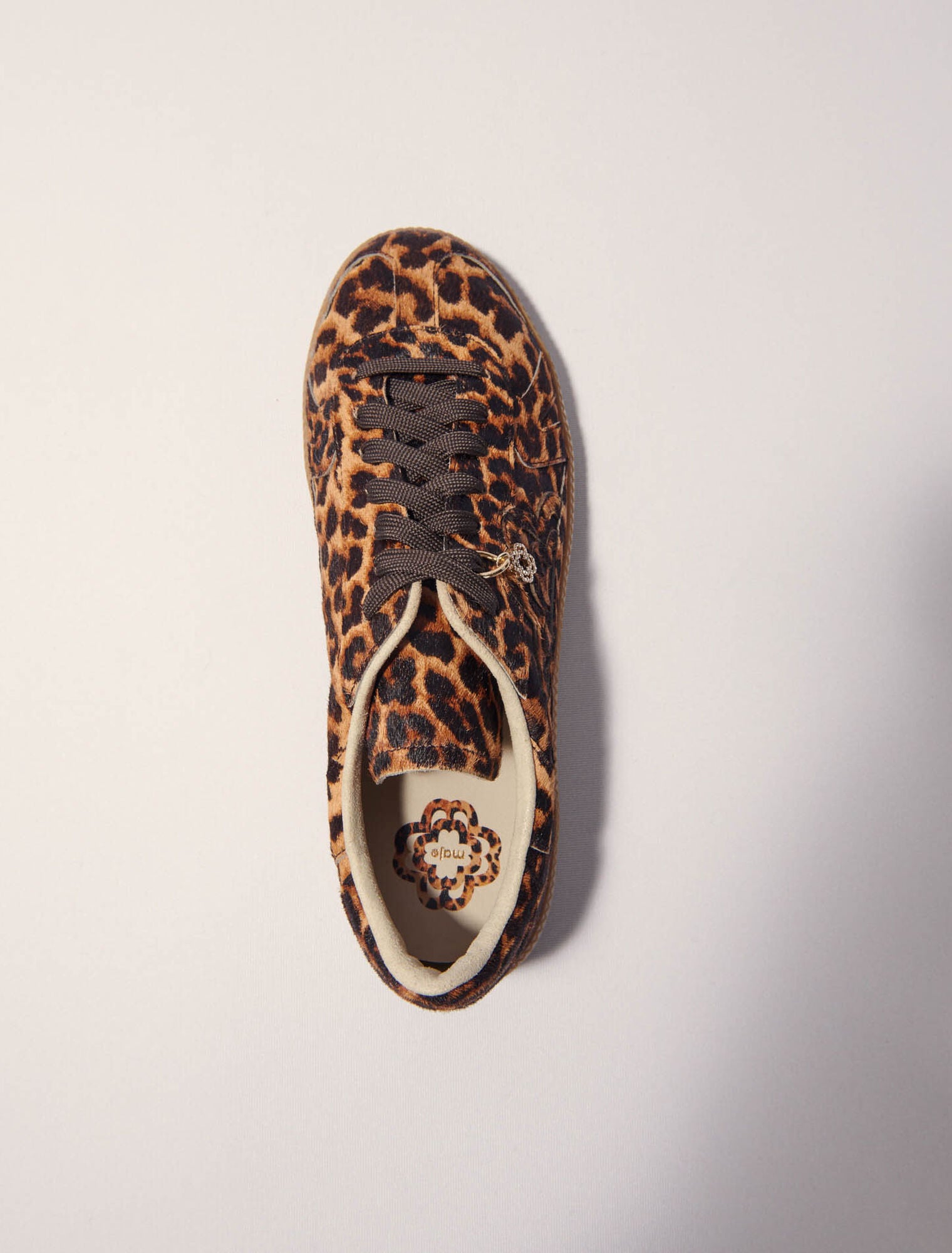 Leopard Print Leopard print leather trainers