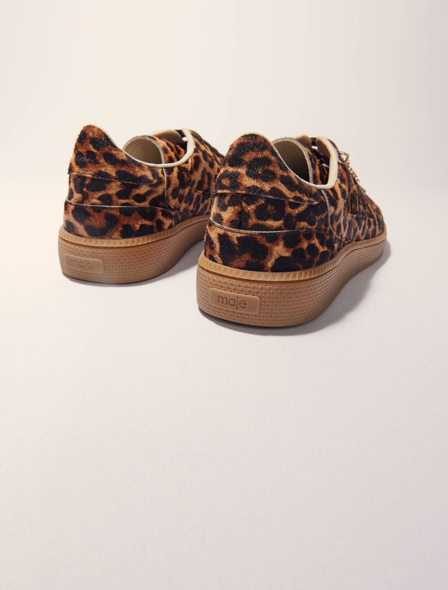 Leopard Print Leopard print leather trainers