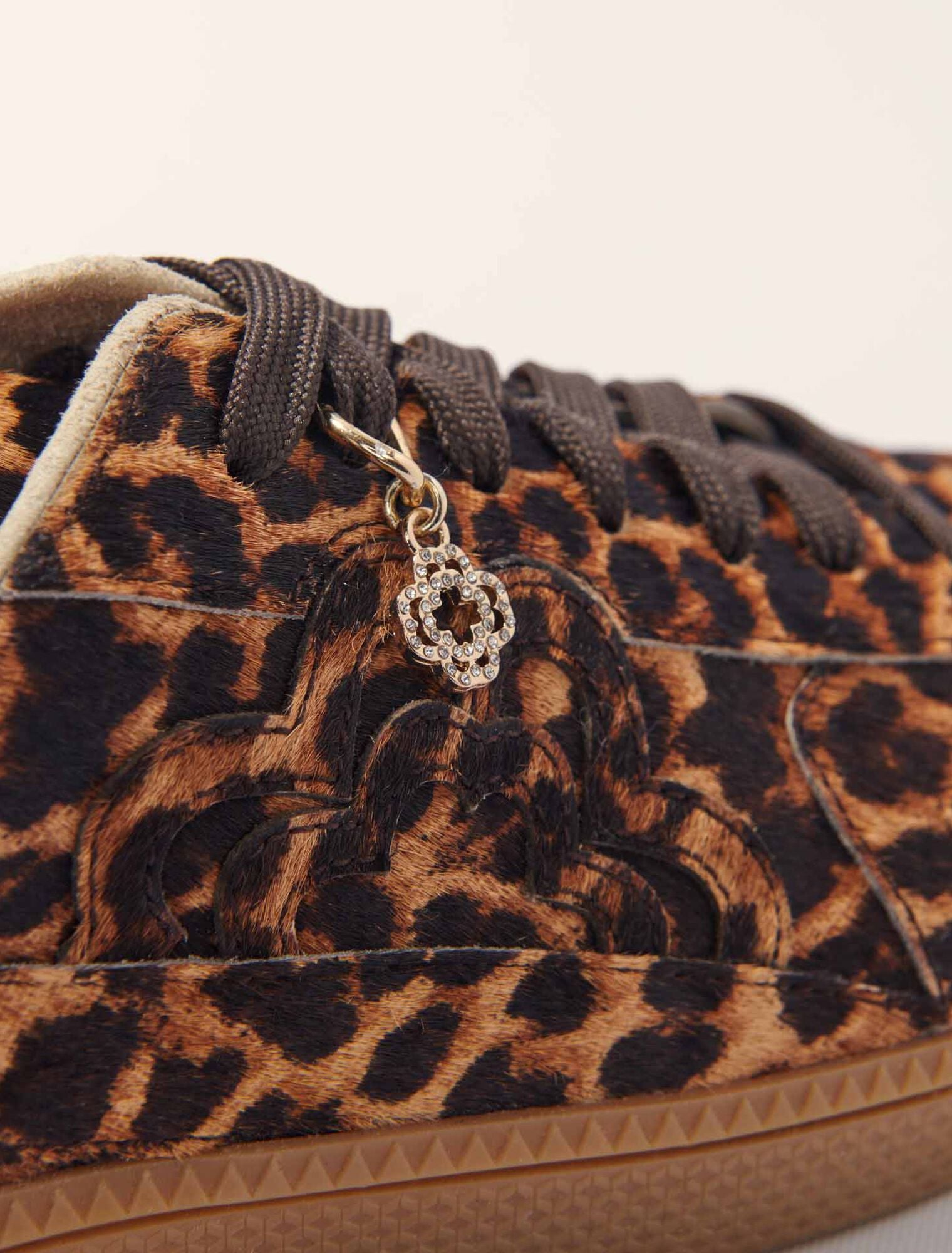 Leopard Print Leopard print leather trainers