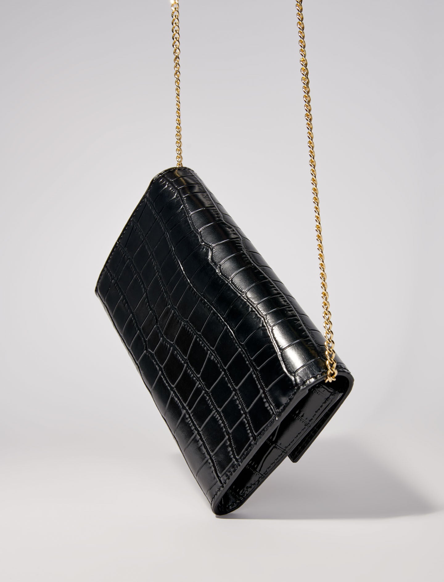 Croc effect leather bag hotsell