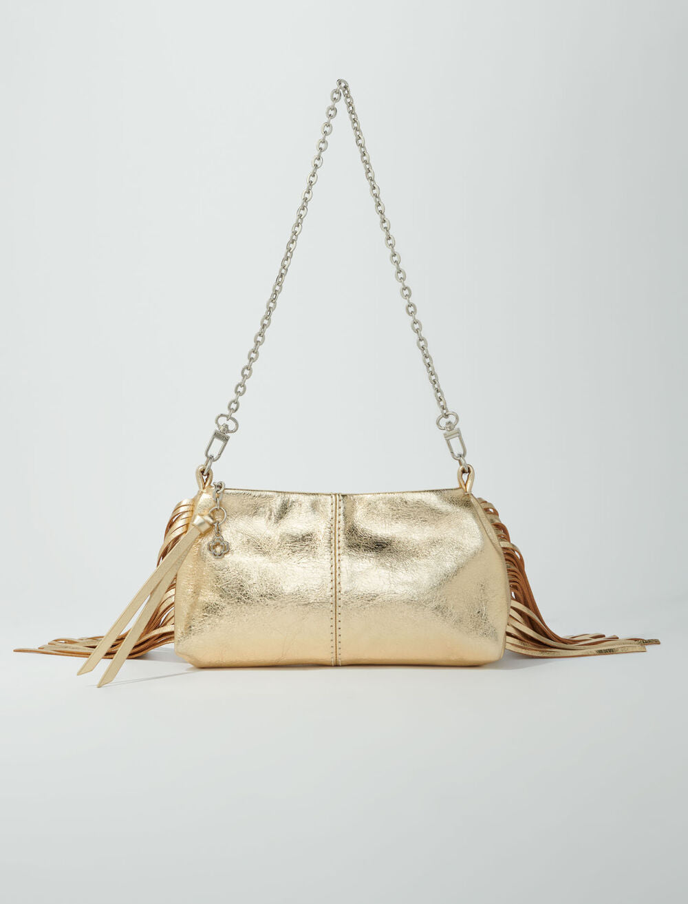 Metallic leather Miss M clutch bag