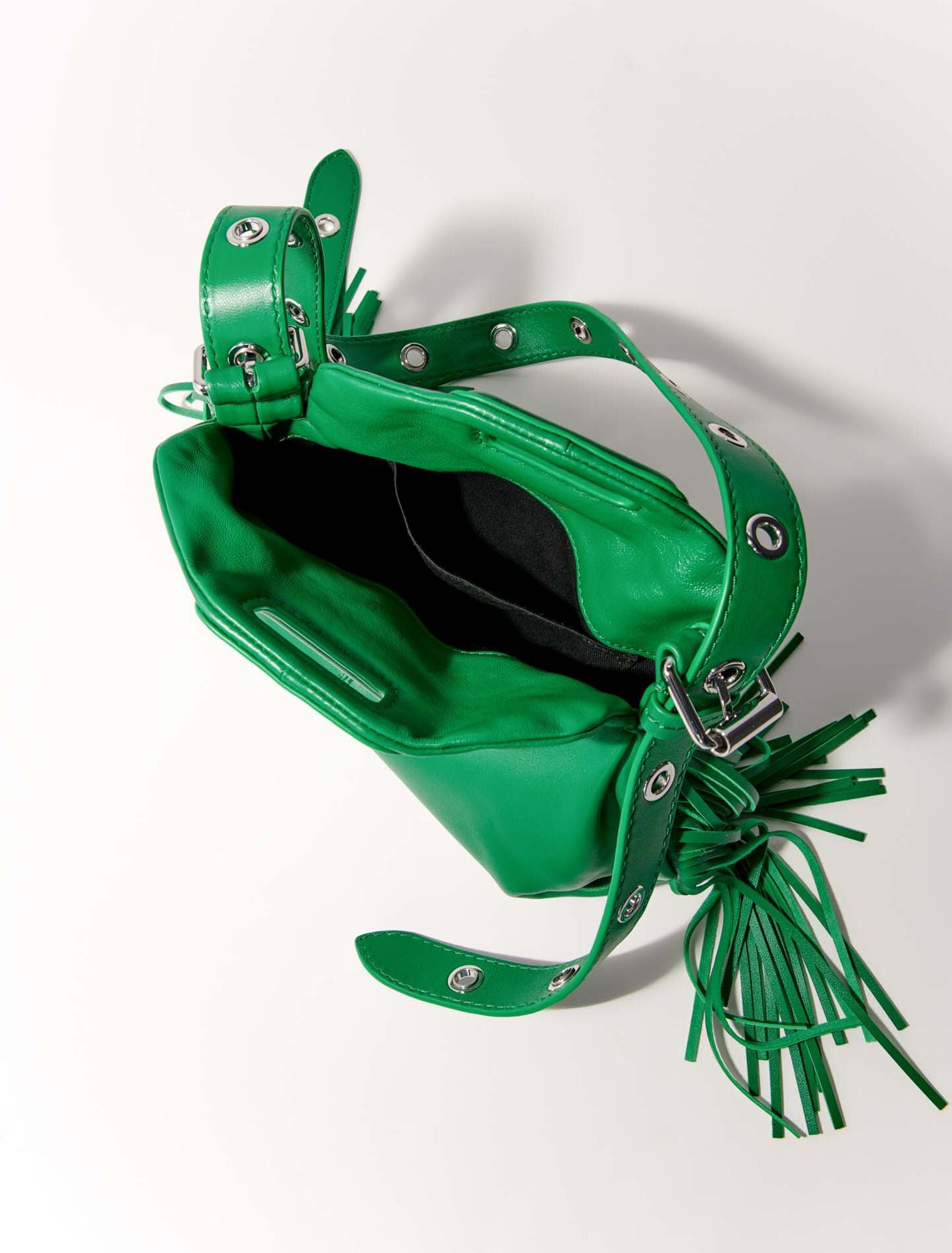 Green featured-Smooth leather mini Miss M bag