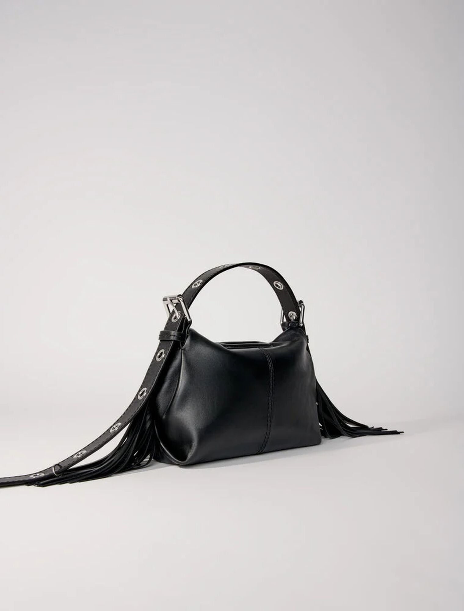 Black featured-Smooth leather mini Miss M bag