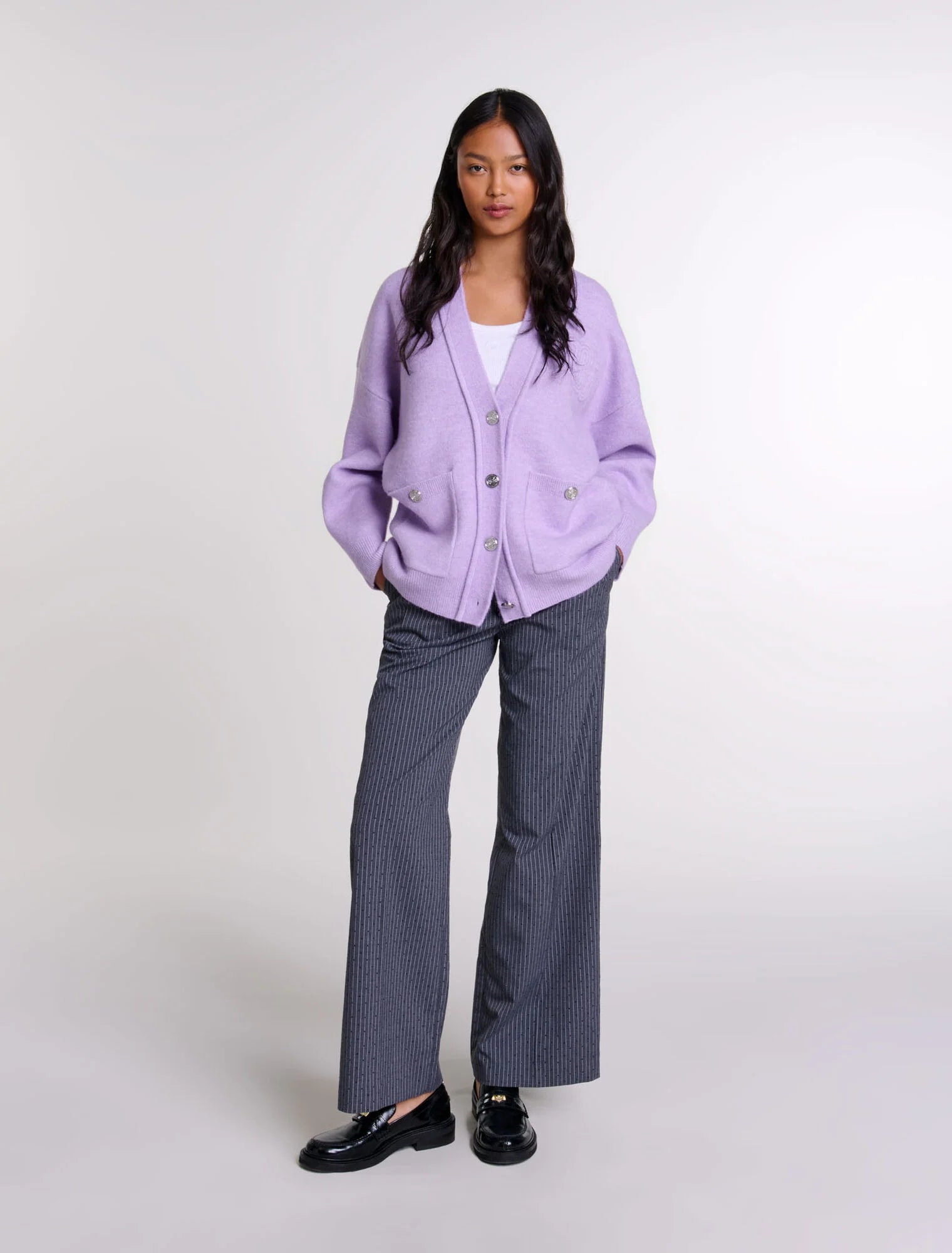 Parma Violet featured-Longline cardigan