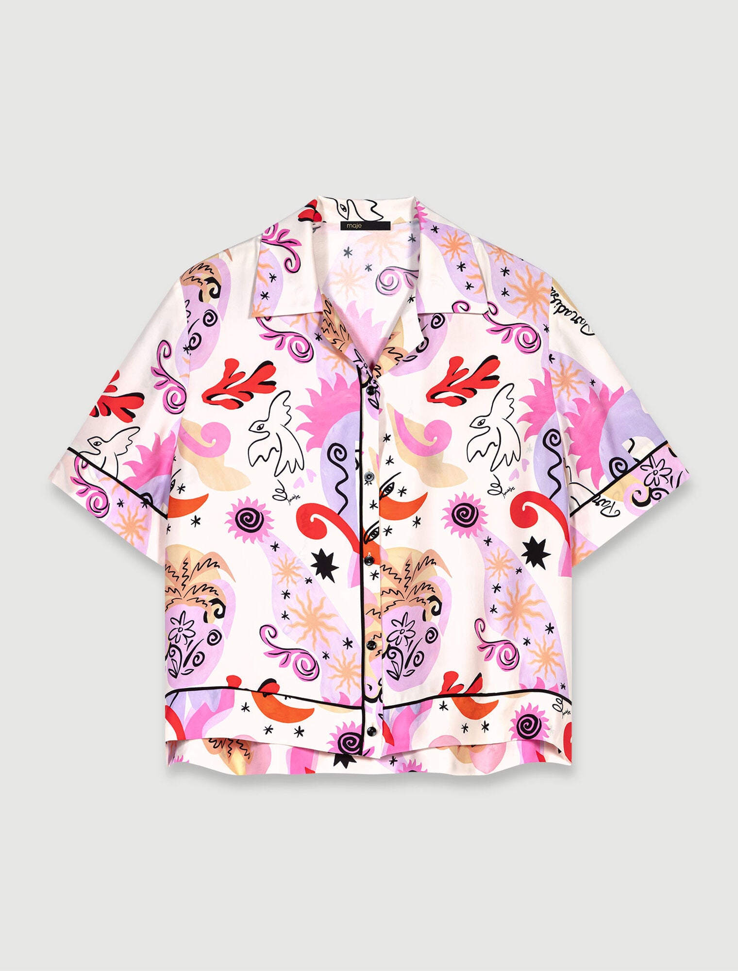 Print Paradisio  -Silk shirt