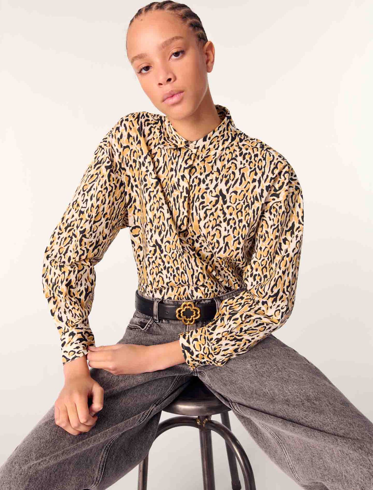 Leopard print-Leopard print shirt