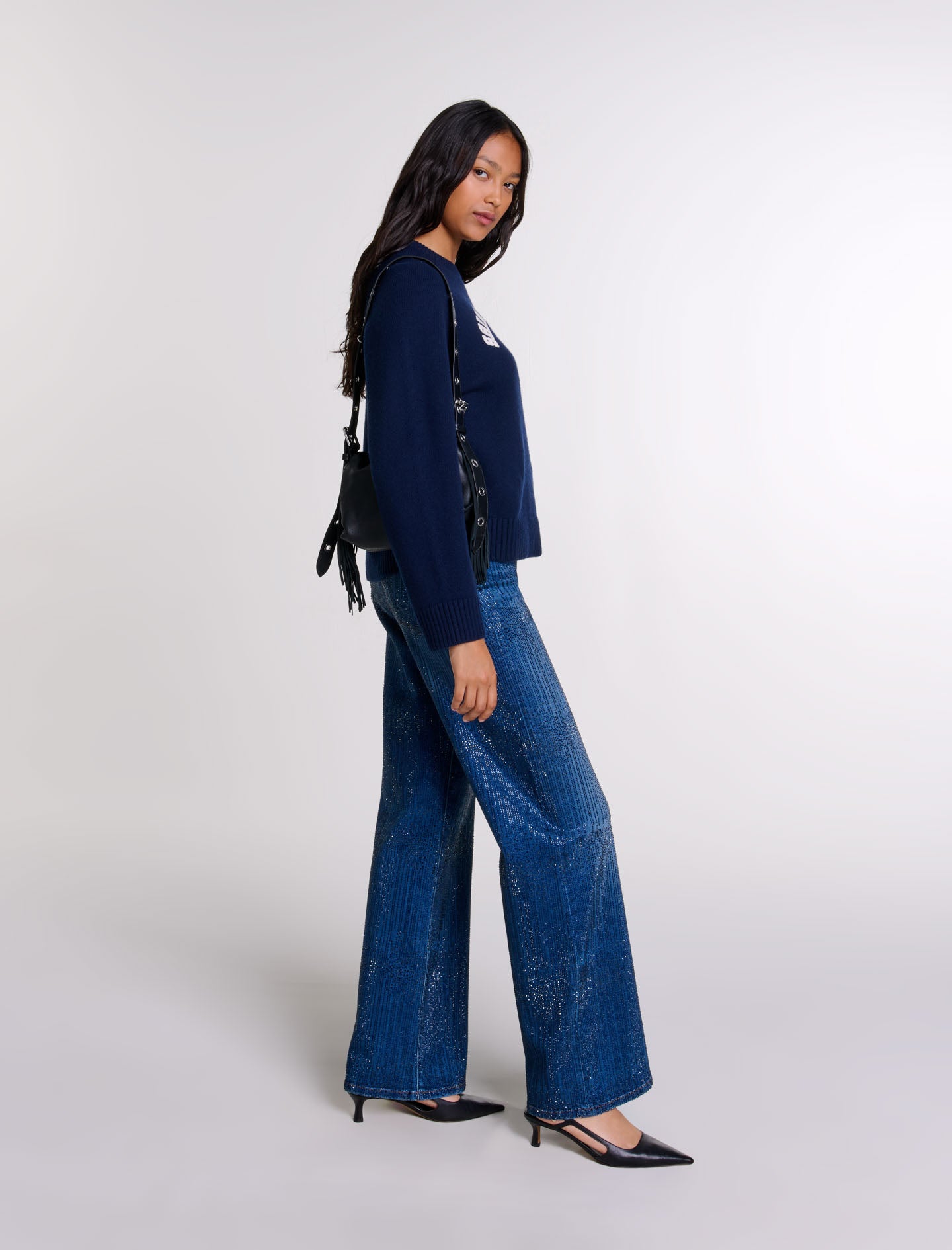 Blue Rhinestone jeans