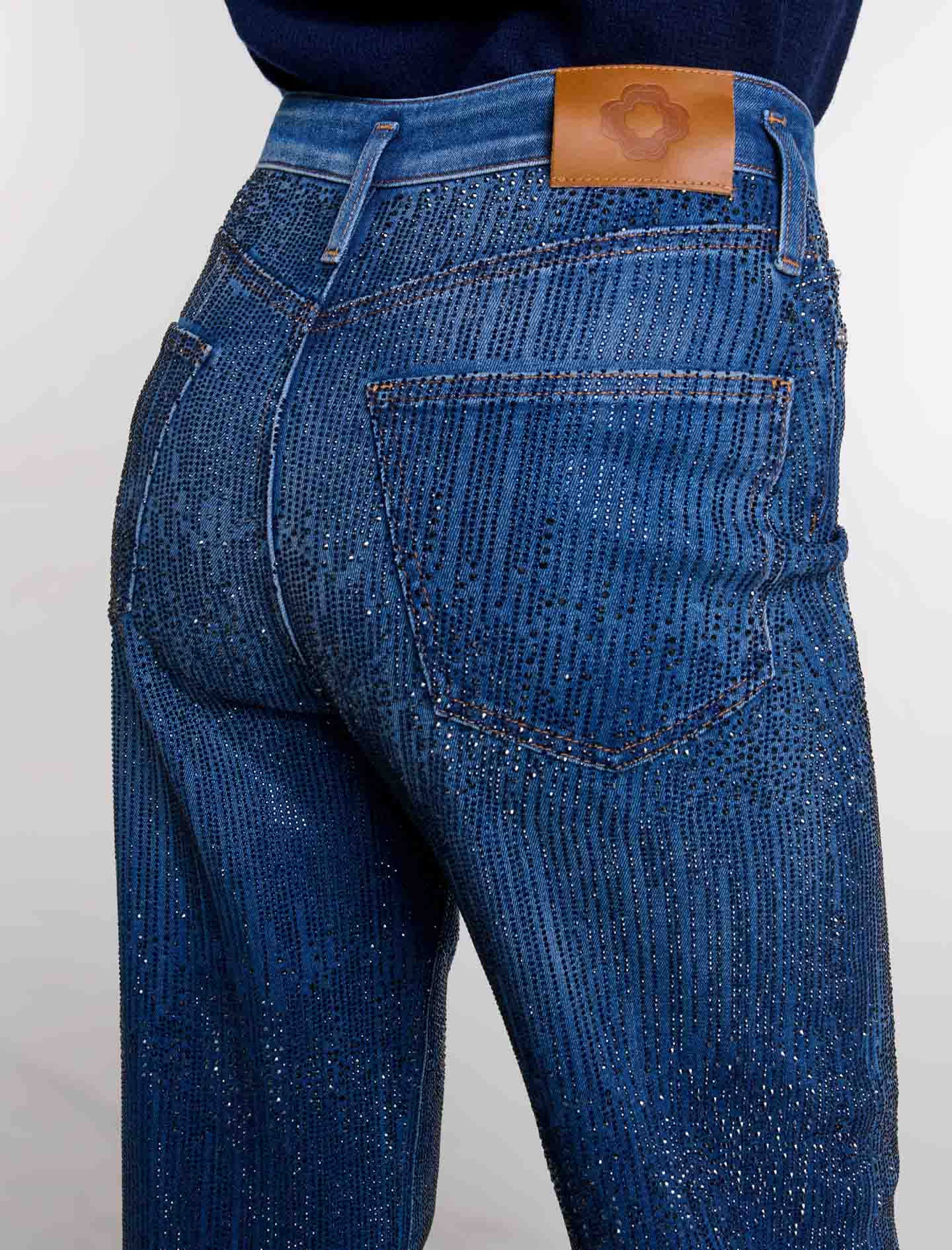 Blue Rhinestone jeans