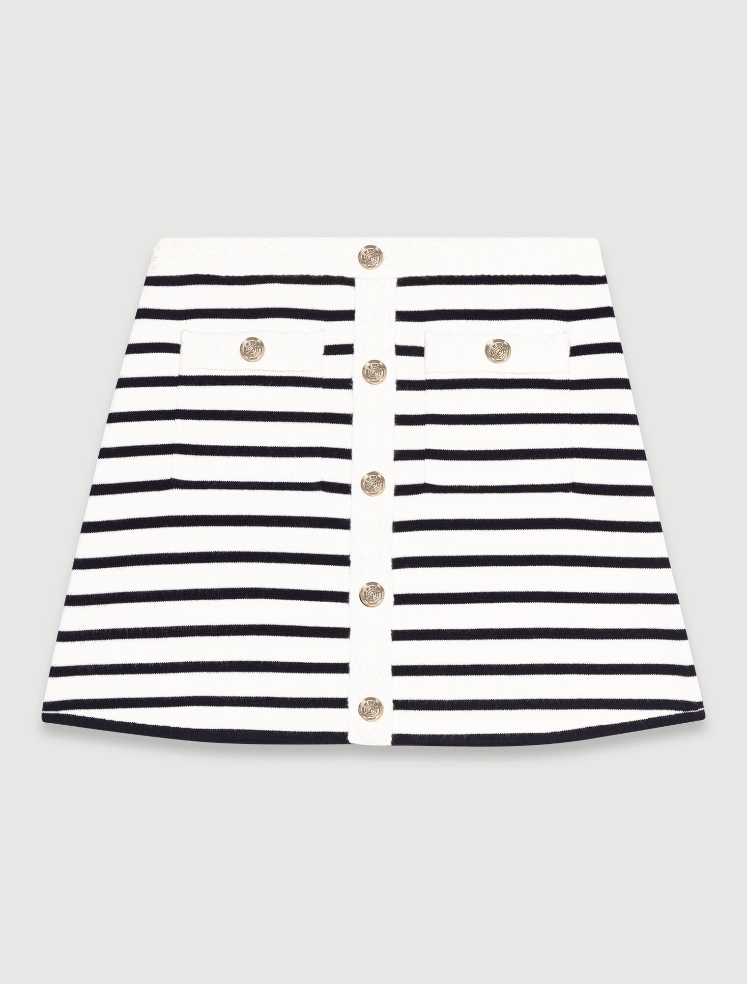Shop Short Striped Knit Skirt for Women Online in Dubai UAE Maje.ae