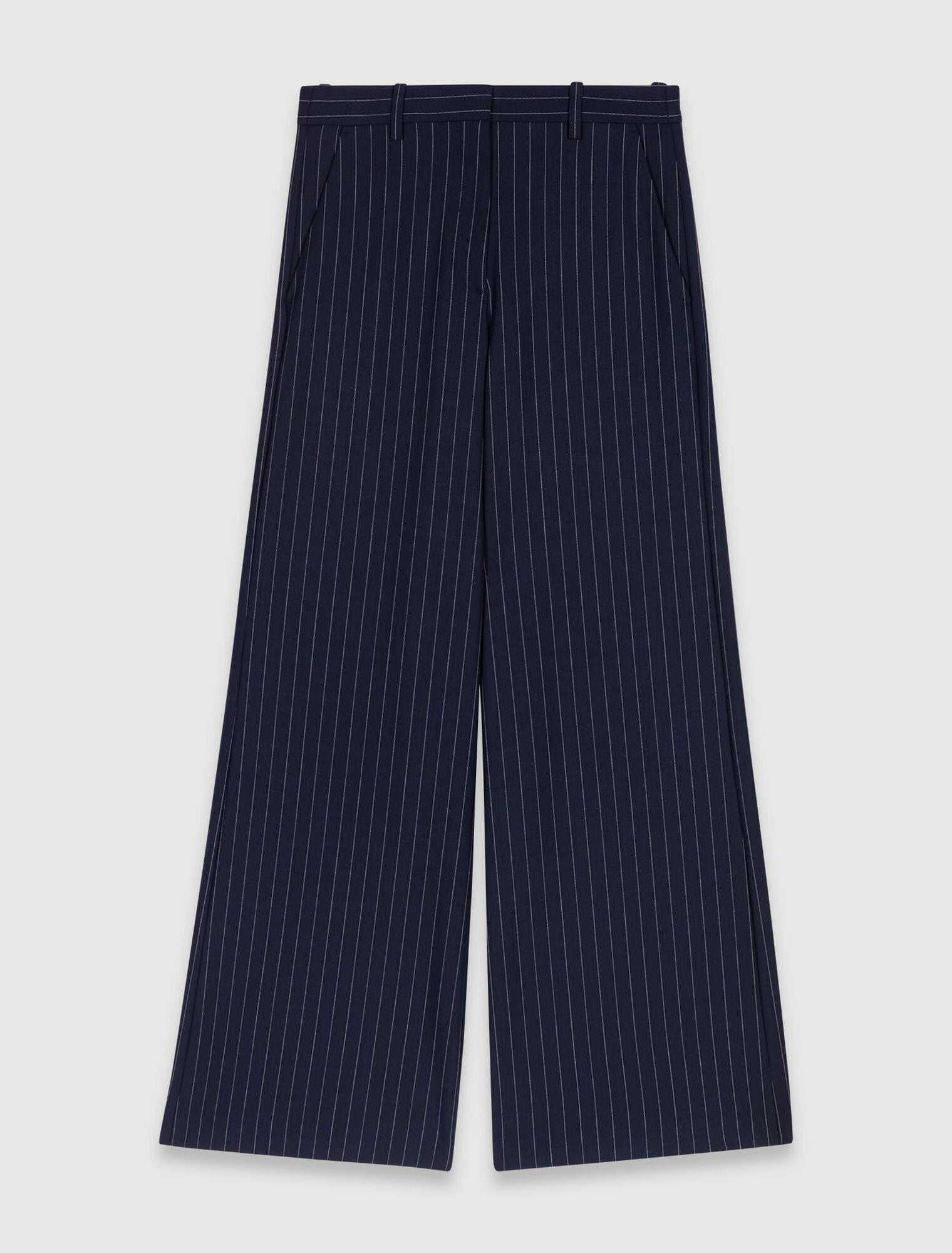 Navy Tennis Stripe-Striped trousers