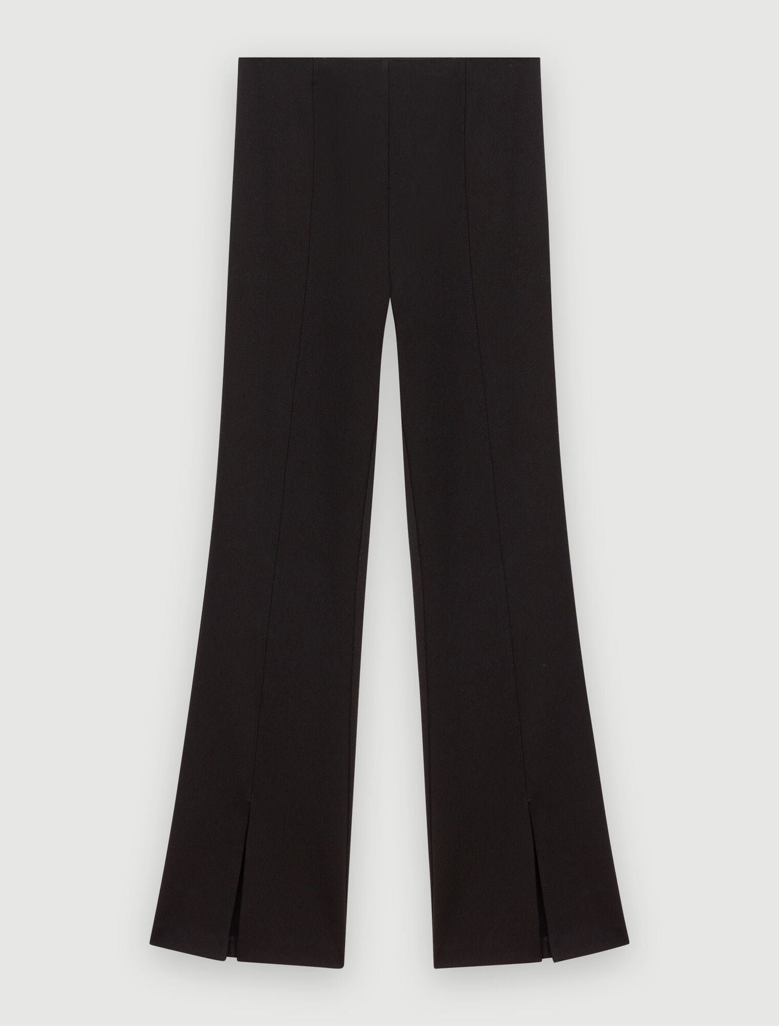 Black featured-Slit trousers