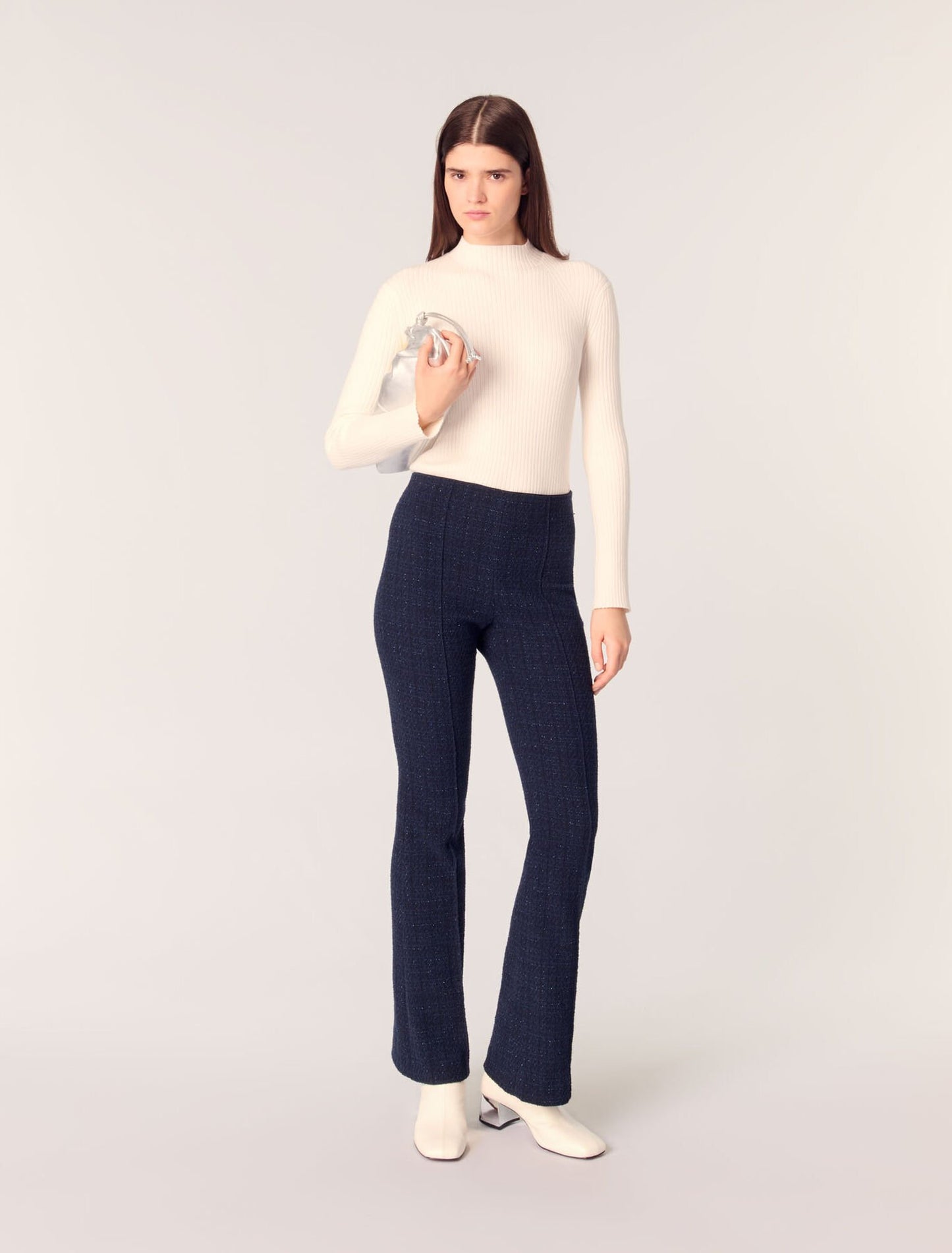 Navy-featured-Tweed trousers