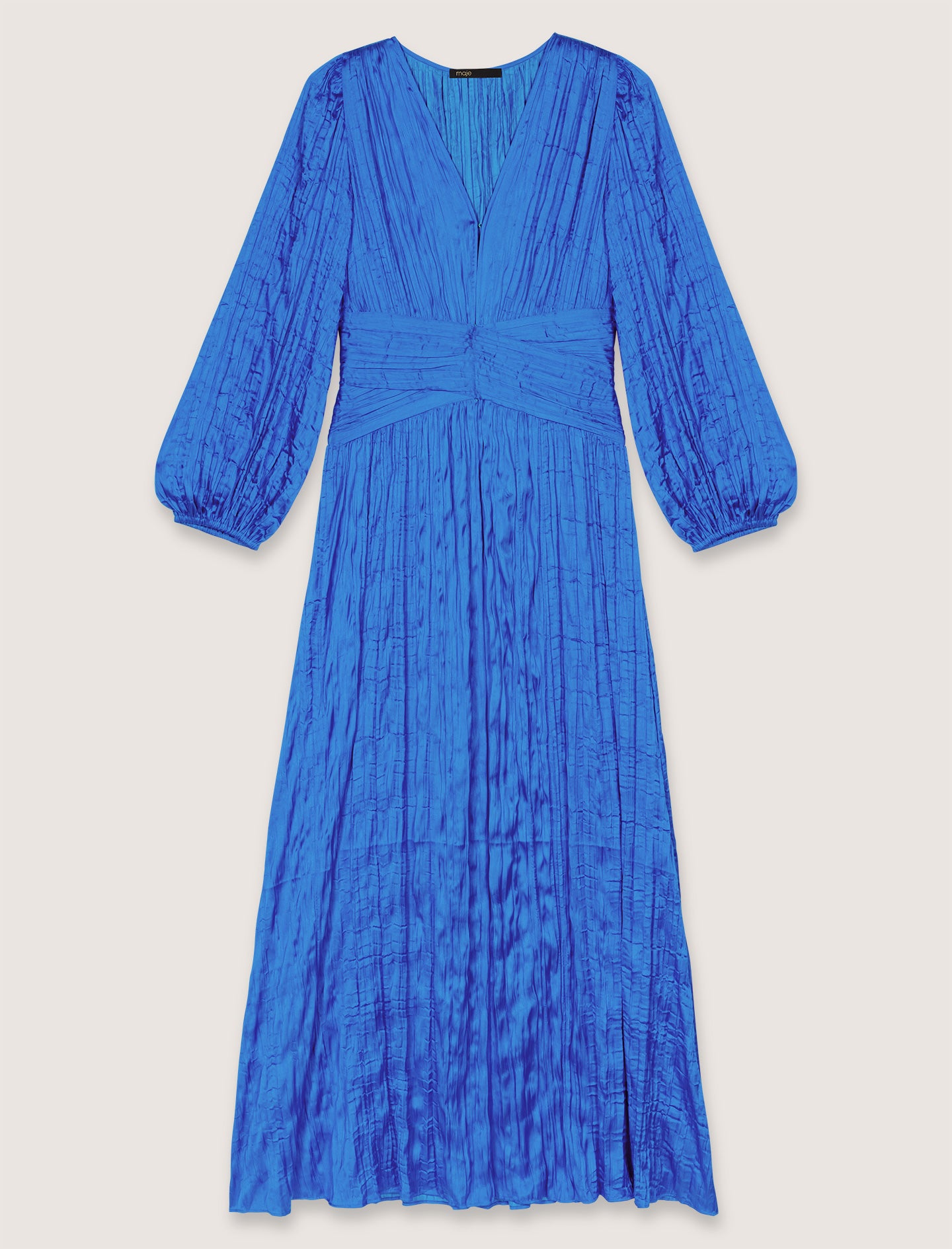 Blue Long Satiny Dress