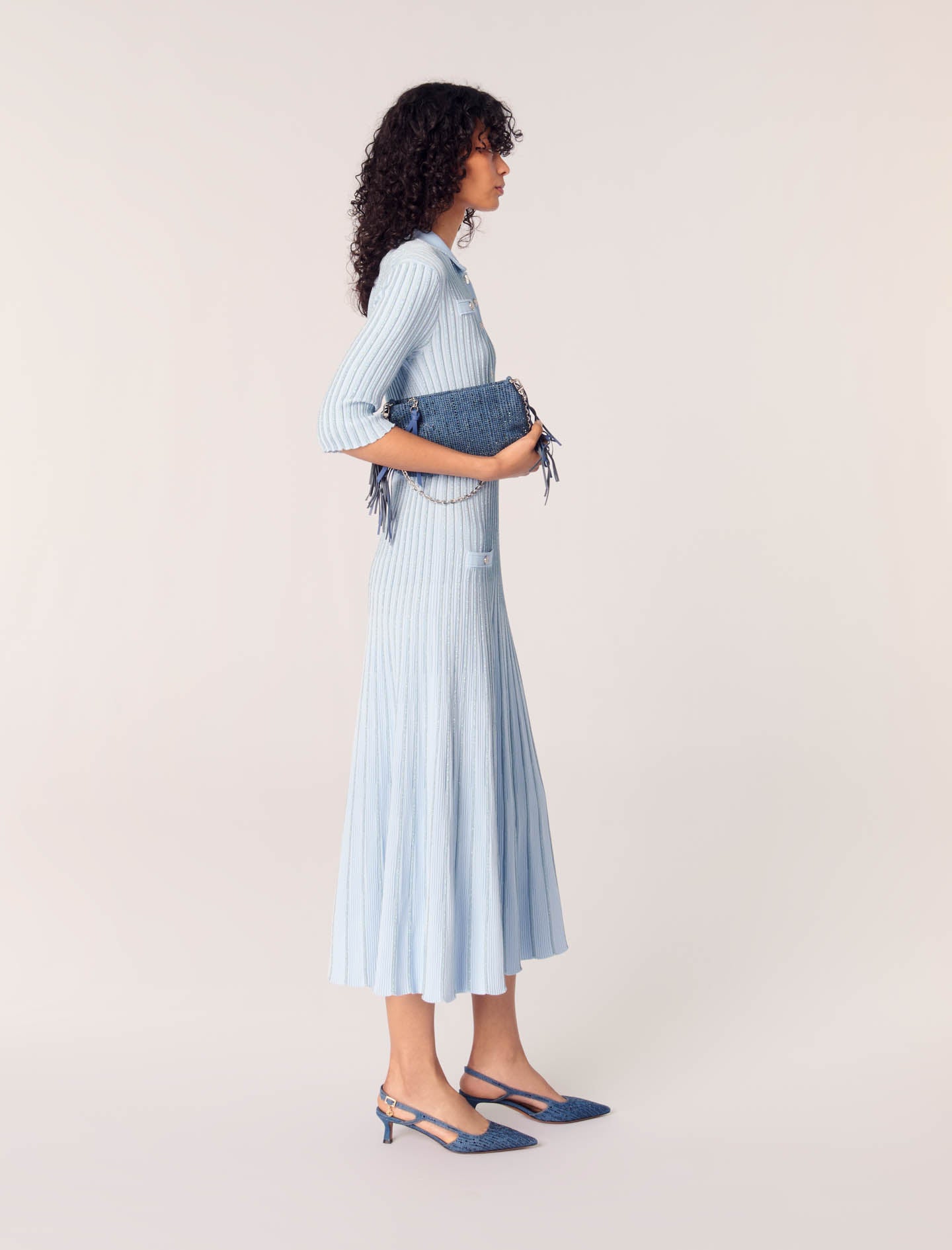 Blue Sky Knit Maxi Dress