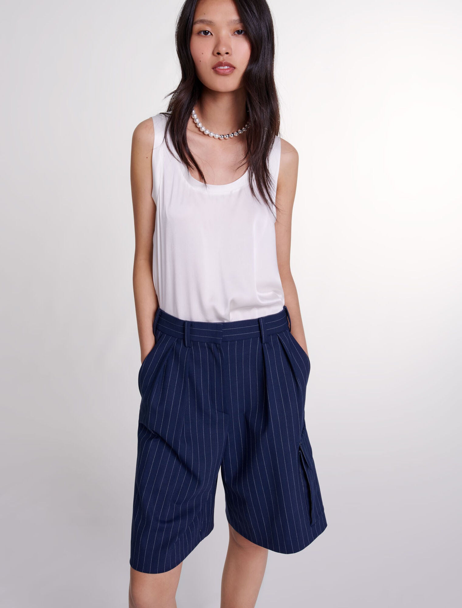 Shop Striped Bermuda Shorts for Women Online in Dubai UAE