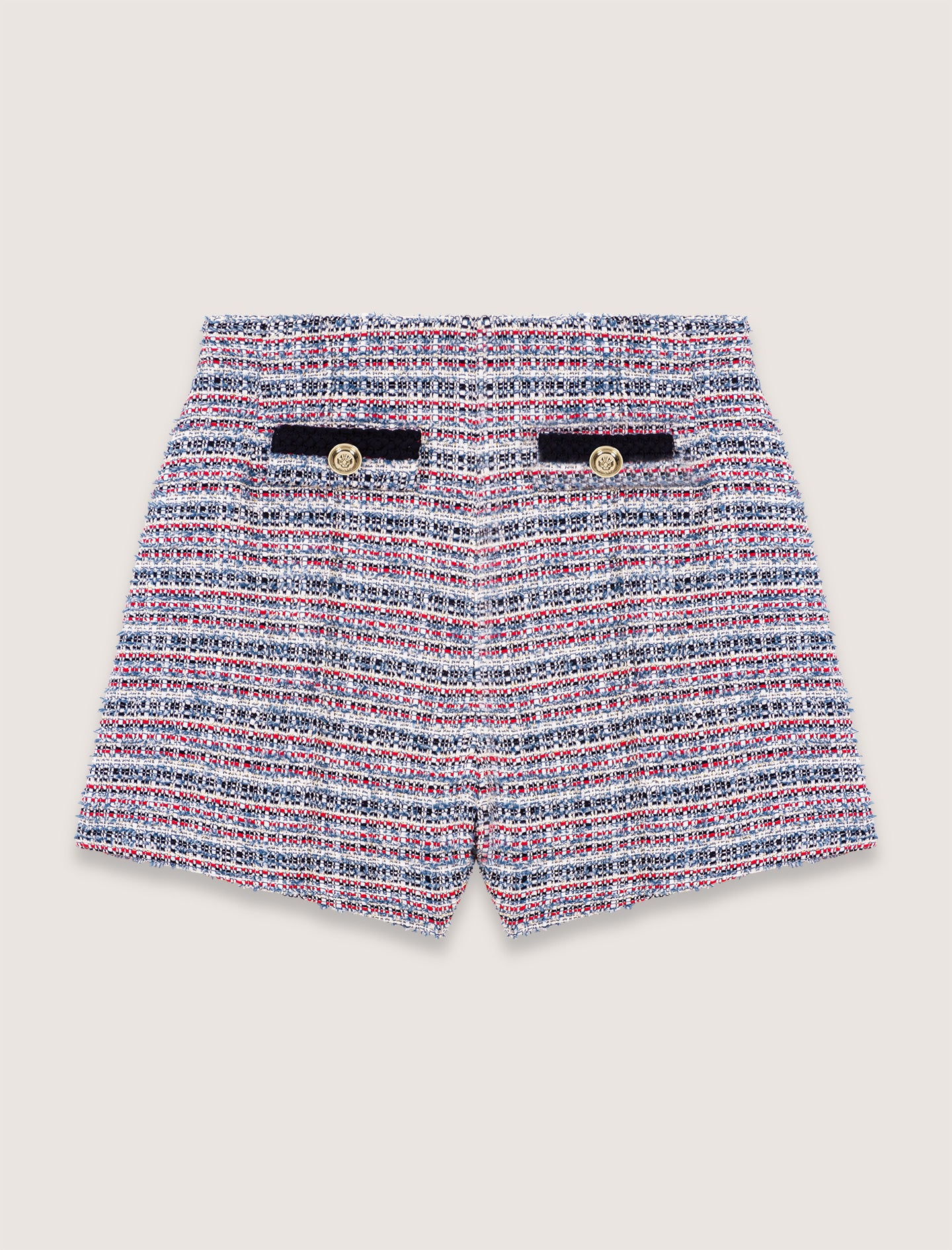 Blue / Red-Tweed shorts