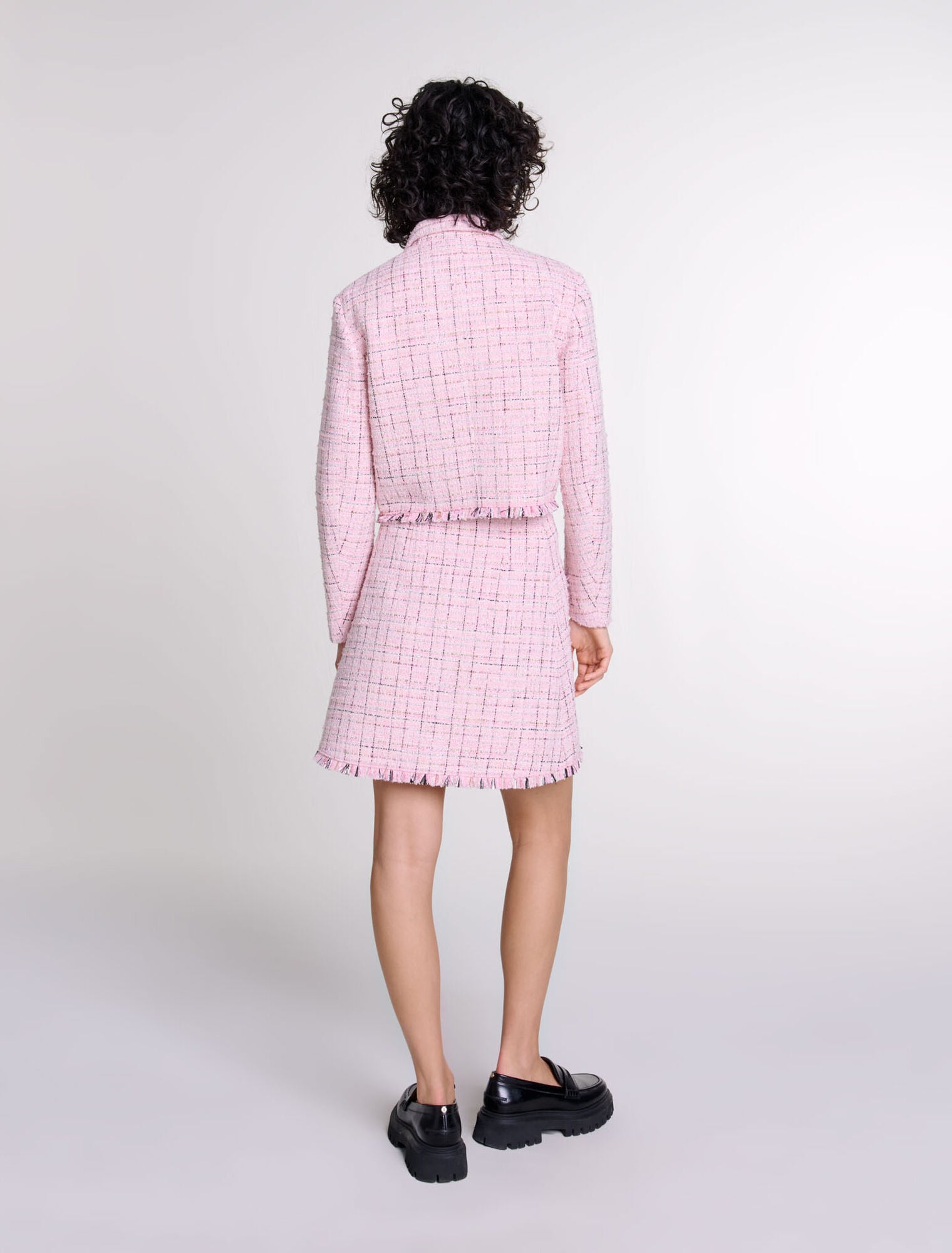 Pink featured-Tweed jacket